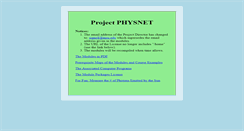 Desktop Screenshot of physnet.org